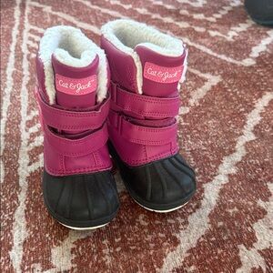 Cat & Jack Fuchsia and Black Kids' Boots